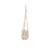 28" Ivory and Beige Bead Hanging Candle Holder