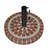 20" Brown, Gray, and Black Round Geometric Plastic Mosaic Umbrella Base