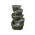 3.25' Stone Gray, Moss Green, and Brown Resin Decorative and Inspiring Artesian Fountain