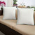 Set of 2 18" Natural White and Aruba Blue Solid Sunbrella Outdoor Square Pillows