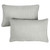 Set of 2 13" x 20" Granite Gray Canvas Solid Sunbrella Outdoor Lumbar Pillows
