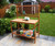63.25" Brown Wooden Foldable Potting Bench