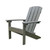 36.5" Espresso Gray Lakeside Faux Wood Adirondack Chair