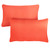 Set of 2 16" x 26" Melon Coral Orange Corded Solid Sunbrella Indoor and Outdoor Lumbar Pillows