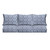 Set of 6 Navy Blue and White Geometric Sunbrella Indoor and Outdoor Deep Seating Sofa Cushion, 25"