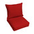 Set of 2 Solid Red Sunbrella Indoor and Outdoor Deep Seating Pillow and Cushion Chair, 25"