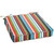19" Blue and Red Stripes Decorative Single Chair Cushion Pillow