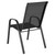 Set of 4 Black Contemporary Outdoor Furniture Patio Stack Chair Set 36"