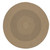 8' Cedar Brown Bordered All Purpose Handcrafted Reversible Round Outdoor Area Throw Rug