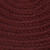 5' x 7' Burgundy Red All Purpose Handcrafted Reversible Oval Outdoor Area Throw Rug