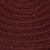 10' x 13' Burgundy Red All Purpose Handcrafted Reversible Oval Outdoor Area Throw Rug