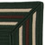 9' x 9' Green and White All Purpose Handmade Reversible Square Mudroom Area Throw Rug