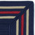 3.5' x 5.5' Navy Blue and Red All Purpose Handmade Reversible Rectangle Mudroom Area Throw Rug