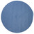 9' Berry Blue All Purpose Handcrafted Reversible Round Outdoor Area Throw Rug