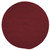 5' Burgundy Red All Purpose Handcrafted Reversible Round Outdoor Area Throw Rug