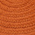 3.5' x 5.5' Orange All Purpose Handcrafted Reversible Oval Outdoor Area Throw Rug