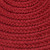 10' x 14' Berry Red Solid All Purpose Handcrafted Reversible Oval Outdoor Area Throw Rug