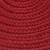 9' x 11' Berry Red Solid All Purpose Handcrafted Reversible Oval Outdoor Area Throw Rug