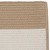 11' x 11' White and Brown Striped All Purpose Handcrafted Reversible Square Outdoor Area Throw Rug