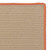 7' x 7' Tan and Orange All Purpose Handcrafted Reversible Square Outdoor Area Throw Rug