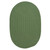 8' x 11' Moss Green All Purpose Handcrafted Reversible Oval Outdoor Area Throw Rug