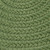 10' x 14' Moss Green All Purpose Handcrafted Reversible Oval Outdoor Area Throw Rug