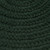 10' x 14' Dark Green All Purpose Handcrafted Reversible Oval Outdoor Area Throw Rug