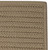 2.5' x 4' Beige Solid All Purpose Handcrafted Reversible Rectangular Outdoor Area Throw Rug