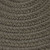 5' Dark Gray Solid Braided Round Reversible Handcrafted Outdoor Area Throw Rug