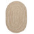 6" x 9" Brown and White Handcrafted Area Throw Rug Sample