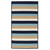 1.6' x 2.5' Navy Blue and Ivory Striped Handcrafted Reversible Rectangular Area Throw Rug