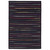 5' x 8' Black and White All Purpose Striped Handcrafted Reversible Rectangular Outdoor Area Throw Rug