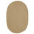 5' x 8' Brown All Purpose Handcrafted Reversible Oval Outdoor Area Throw Rug