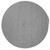 7' Gray Solid Outdoor Reversible Round Handcrafted Area Throw Rug
