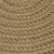 5' Peanut Brown Solid Round Handcrafted Outdoor Reversible Area Throw Rug