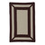 10' x 14' Brown and White Geometric Handcrafted Rectangular Outdoor Area Throw Rug