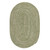 8' x 11' Green All Purpose Handmade Reversible Oval Mudroom Area Throw Rug