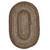 10' x 13' Brown and Beige Handcrafted Oval Outdoor Area Throw Rug