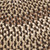 10' x 14' Brown and Beige Handcrafted Oval Outdoor Area Throw Rug