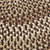 1.6' x 2.5' Brown and Beige Handcrafted Oval Outdoor Area Throw Rug