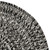 4' x 7' Black and White Handcrafted Oval Outdoor Area Throw Rug