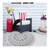 5' Gray And Fossil Gray Floral Round Reversible Essential Outdoor Rug
