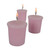 Set of 8 Single-Wick Floral-Scented Votives 2"