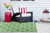 4' x 6' Green and White Rectangular Home Essentials Lattice Outdoor Rug