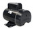 1 HP Black and Silver Dual Speed Round Flange Pool Motor