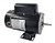 1 HP Black and Silver Dual Speed Round Flange Pool Motor