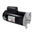 Upgrade Your Pool with 0.75 HP Black and Silver Threaded Shaft Full Rate Single Speed Pump Motor, 1.65 SF