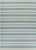 5.8' x 9.1' Ivory and Blue Striped Rectangular Outdoor Area Throw Rug