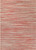3.75' x 5.4' Red and Beige Contemporary Rectangular Outdoor Area Throw Rug