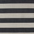2' x 3.5' Black and Ivory Striped Rectangular Outdoor Area Throw Rug